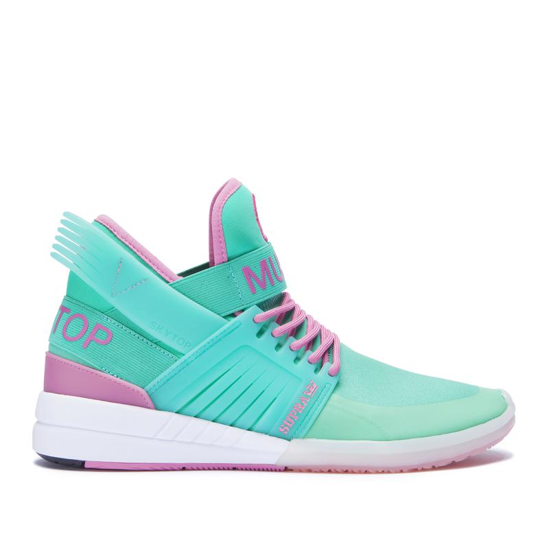 Buty Supra SKYTOP V - Sneakersy Wysokie Męskie - Turkusowe (EMAP-68394)